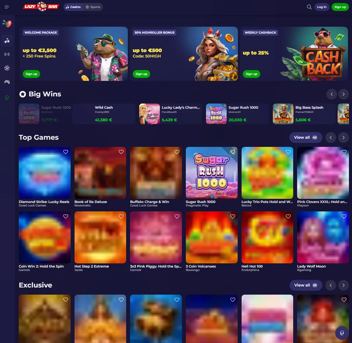Lazy Bar Casino